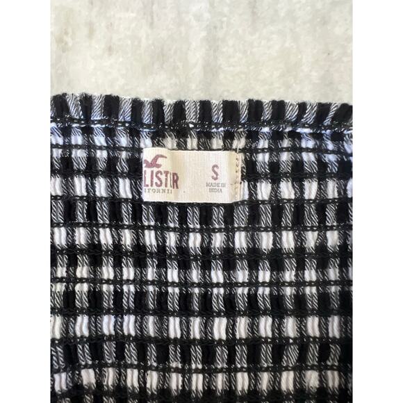 Hollister- Gingham Black and White Romper Size Small - Picture 3 of 8